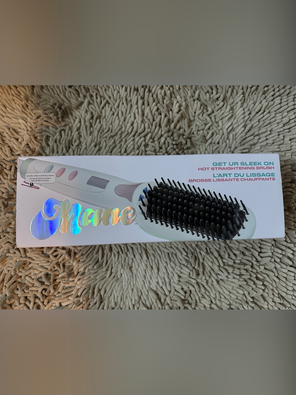 Mane Get Ur Sleek On Hot Straightening Brush
